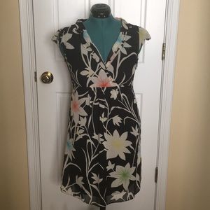 Black Floral Print Dress